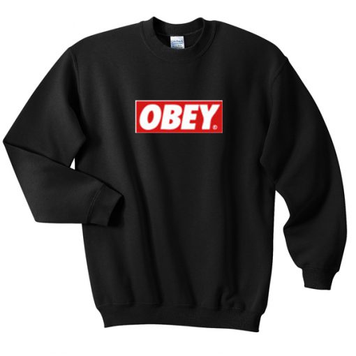 obey logo sweatshirt