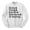 grey yang karev stevens omalley sweatshirt