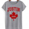Justin Bieber Canadian Maple Leaf T-shirt