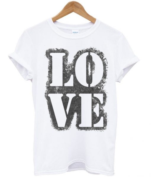 Love Stencil Grunge Vintage T-shirt