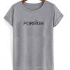 foreign t-shirt