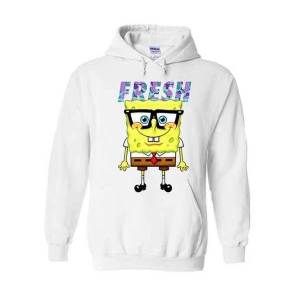 teddy fresh spongebob black hoodie