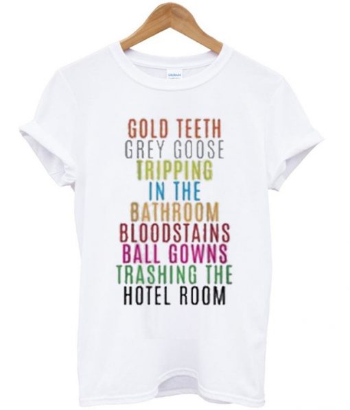 lorde royals gold teeth grey goose t-shirt