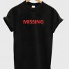 missing t-shirt