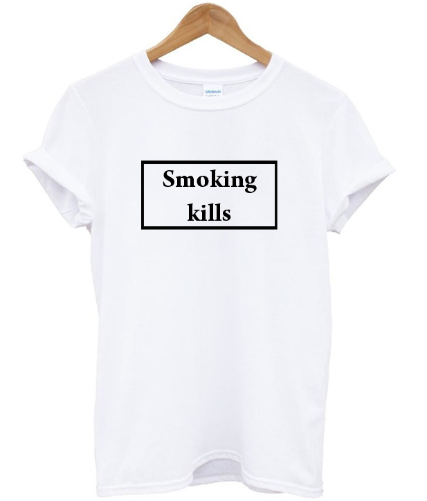 t shirt smoking kills