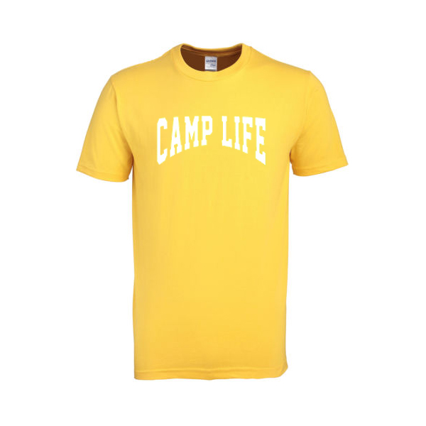 camp life yellow tshirt