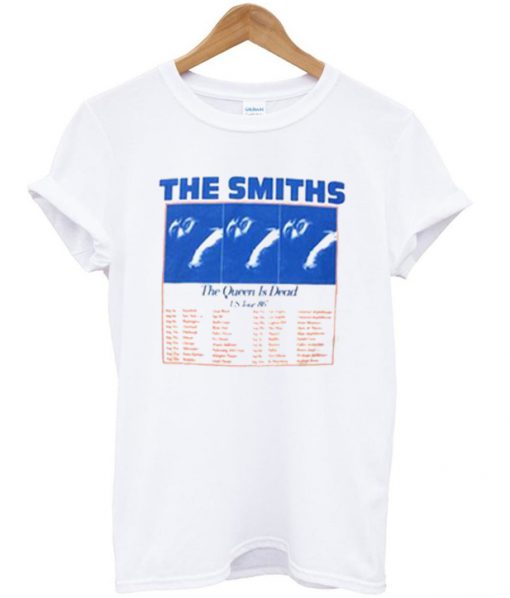 the smiths the queen is dead us tour 86 t-shirt