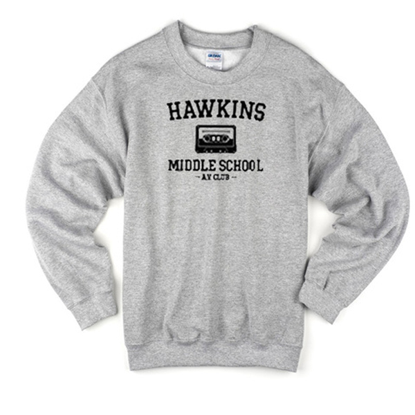 hawkins middle school hoodie
