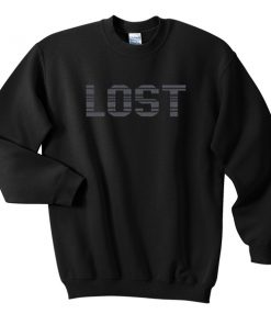 lost font sweatshirt