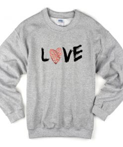 love font art sweatshirt
