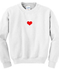 love heart sweatshirt