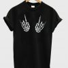 skeleton rock hand t-shirt