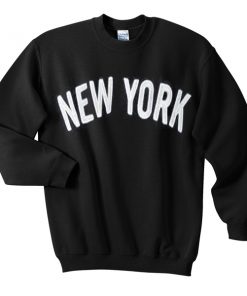 new york font sweatshirt