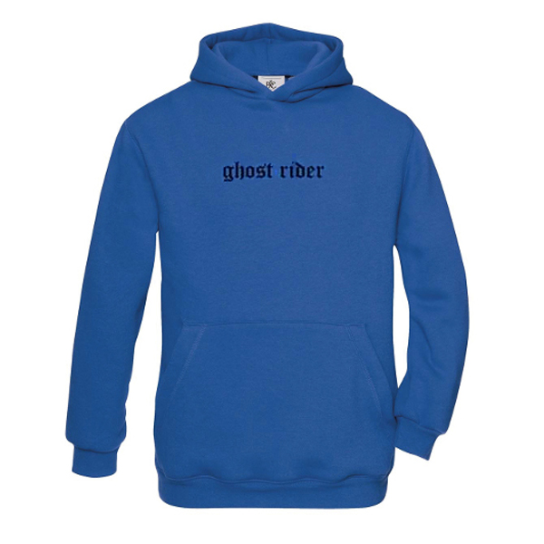 ghost rider hoodie blue