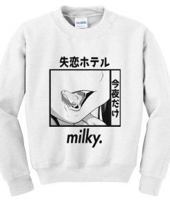 milky sweatshirt
