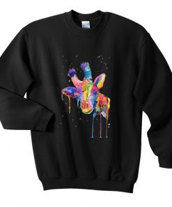 rainbow giraffe sweatshirt