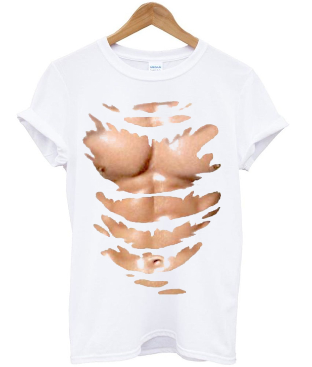 t shirt with six pack